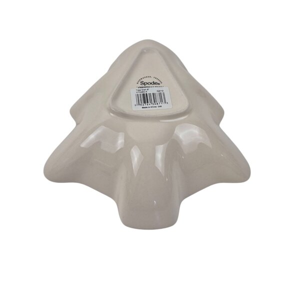 Spode Christmas Tree Shaped Dish 8 in Holiday Serving Bowl Tray S3324 Vintage - Picture 8 of 10